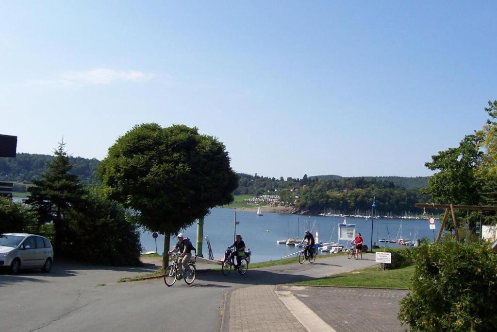 Seeblick Geniessen In Schoener Fewo Am Edersee Scheid  Exterior foto